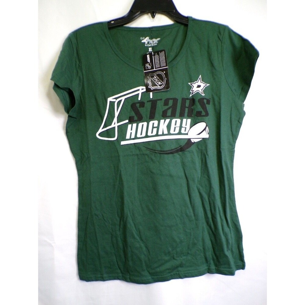 G-III 4Her Women's Dallas Stars T-Shirt XL Victory Green Scoop Neck